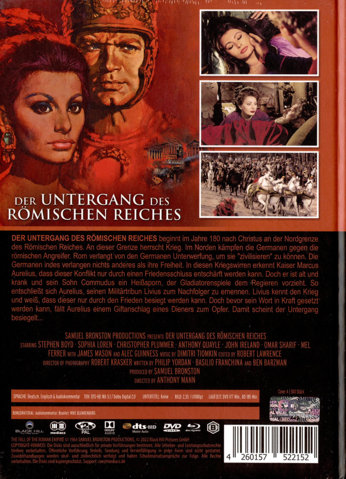 DER UNTERGANG DES RÖMISCHEN REICHES - 2-Disc Mediabook - Cover A